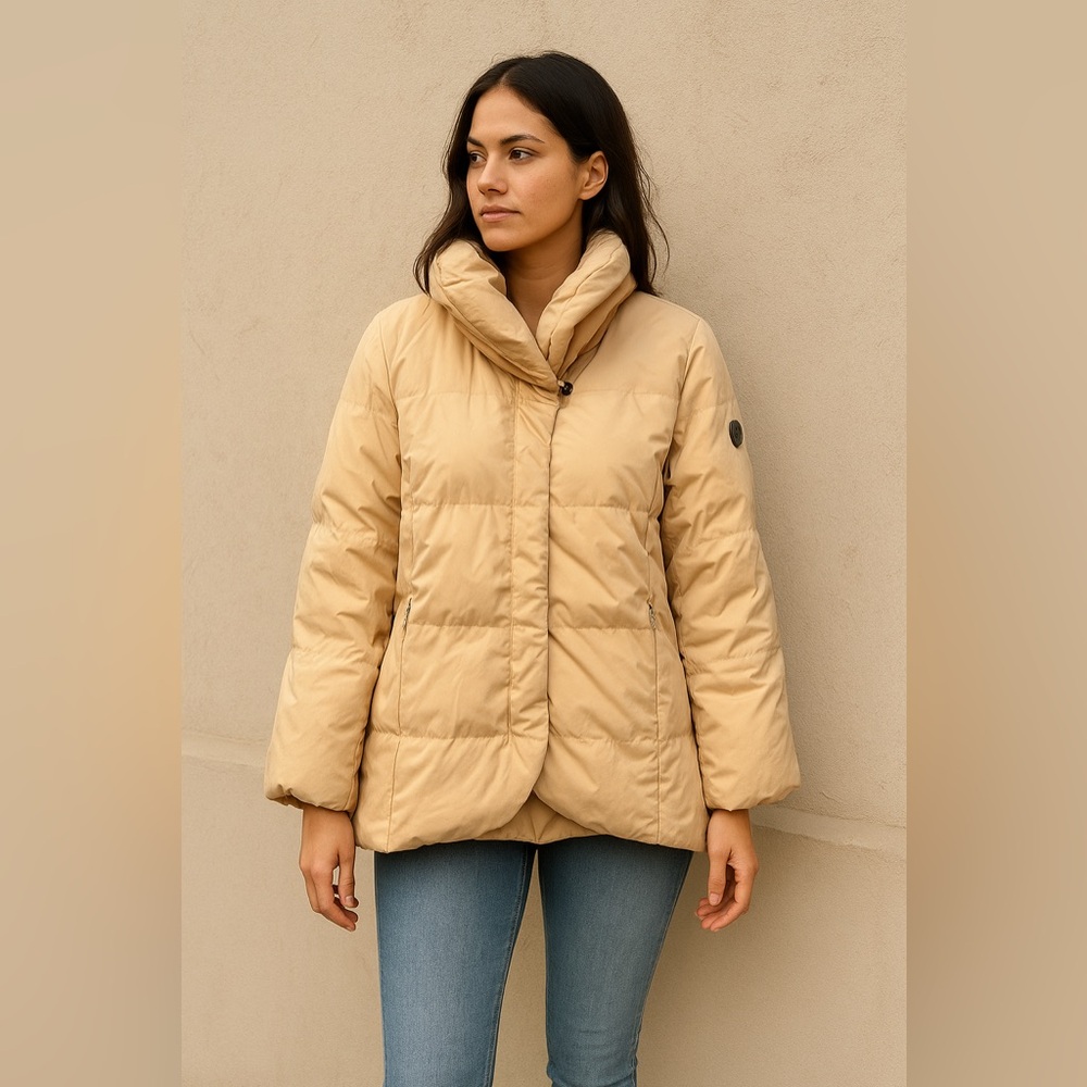 POST CARD Winter Down Puffer Jacket Beige 4